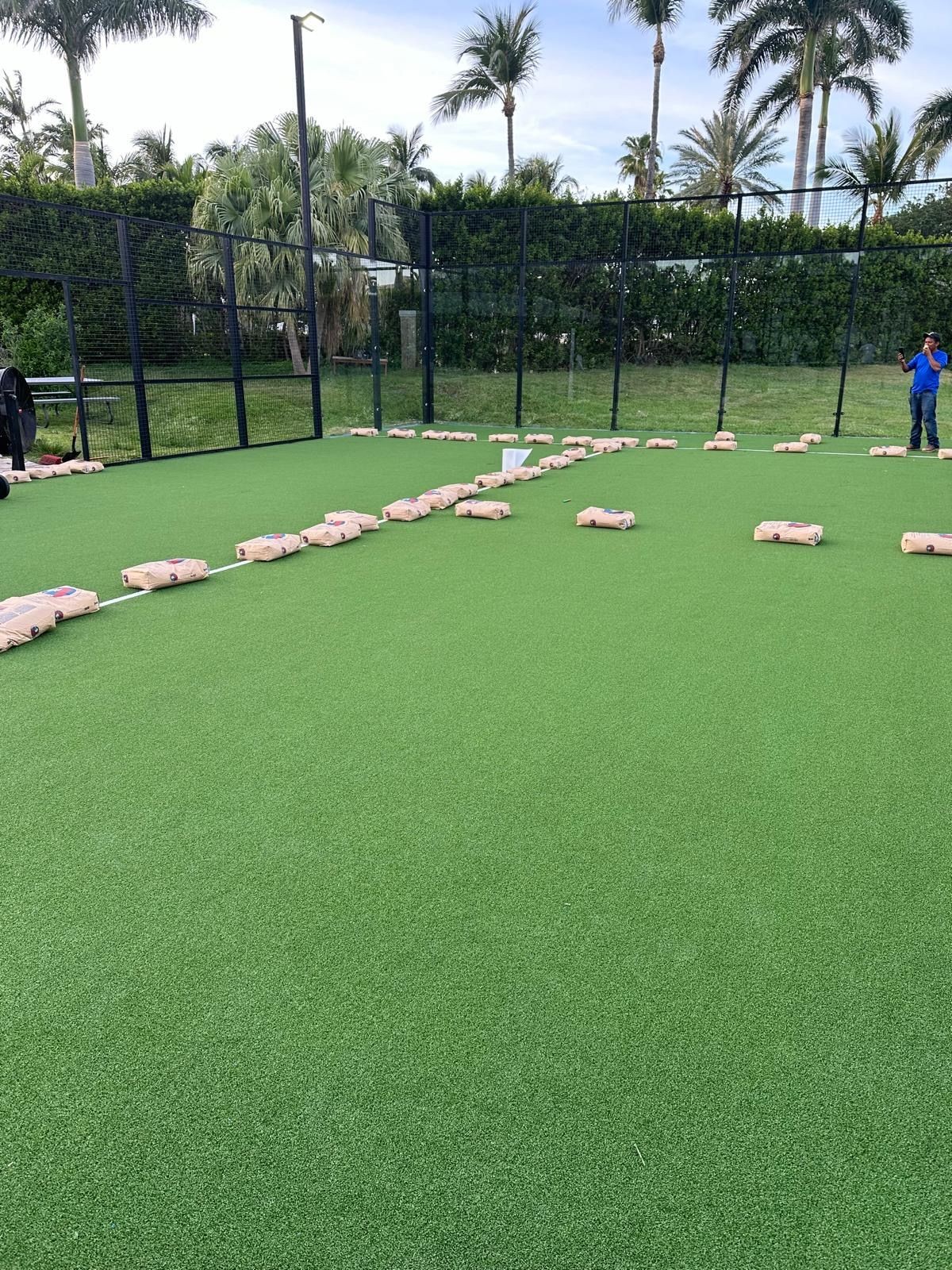 Artificial Turf Replacement for Sports Courts